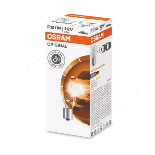 Lampadina OSRAM sferica monofilamento 12 V 21 W BA15s – 7506