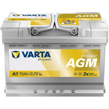 Batteria VARTA A7 70Ah 760A EN