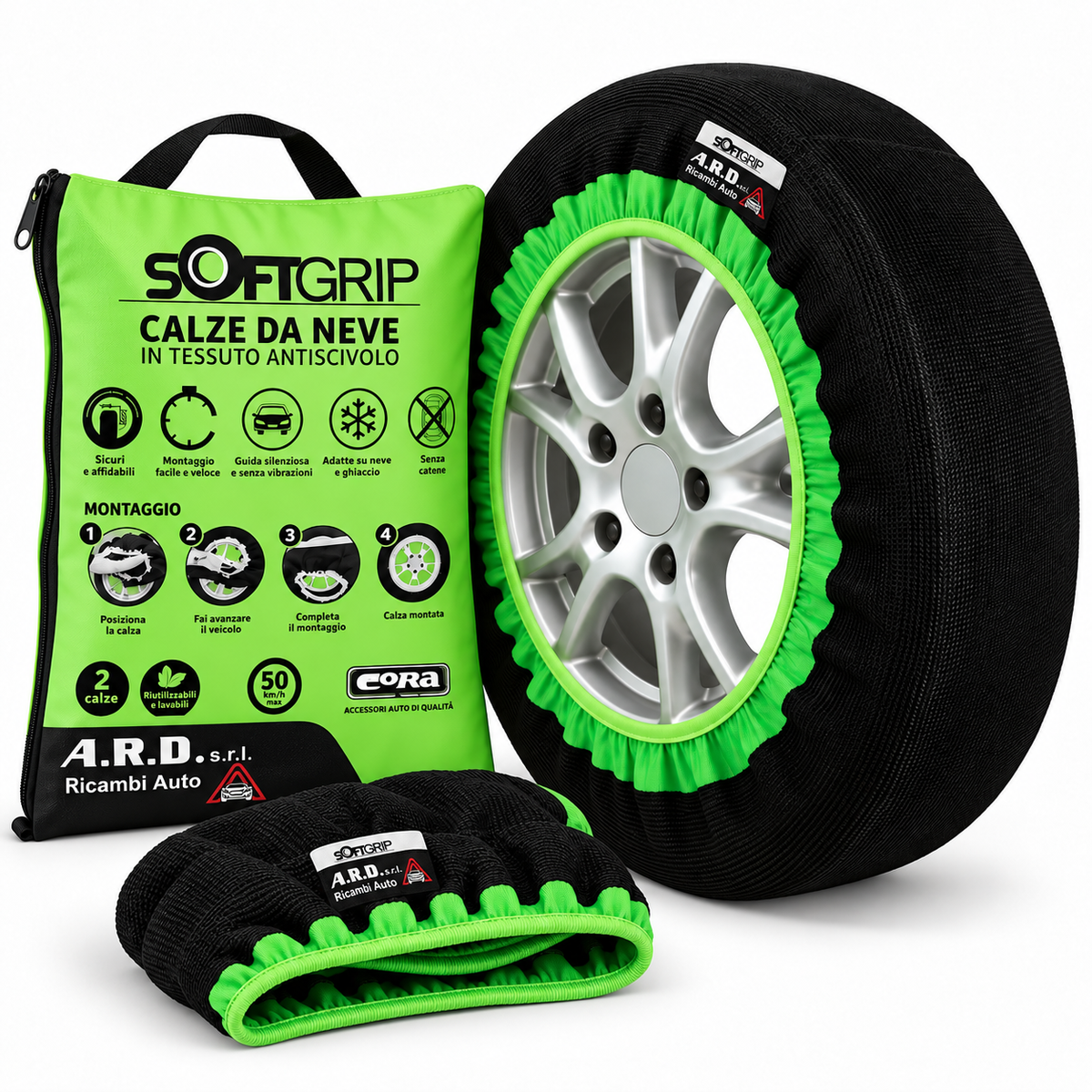 Calze da neve CORA SoftGrip Gruppo 3 - A.R.D. Ricambi Auto