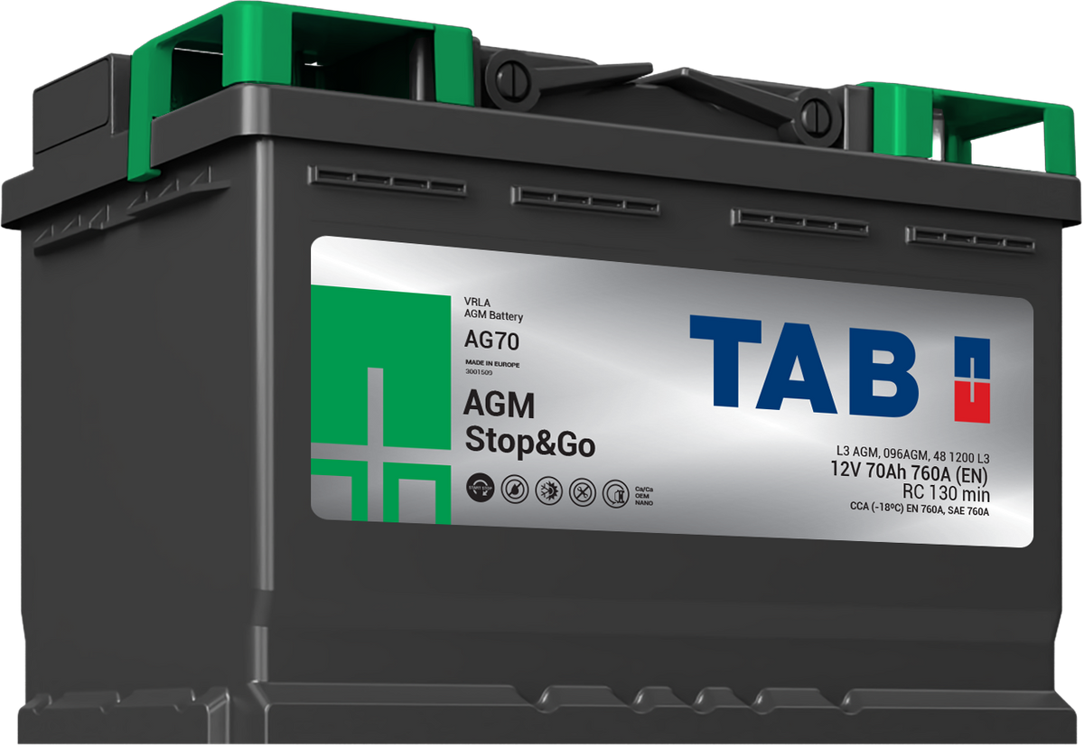 Batteria TAB AG70 70Ah 760A EN