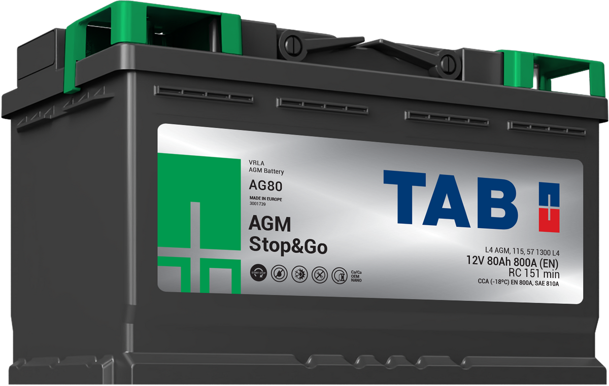 Batteria TAB AG80 80Ah 800A EN